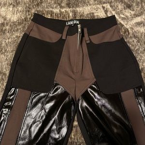 I.AM.GIA Pleather/Nylon/Spandex Pants | Size M